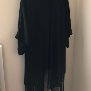 Fringe kimono